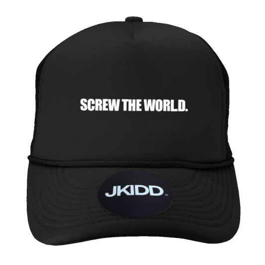 SCREW THE WORLD TRUCKER HAT