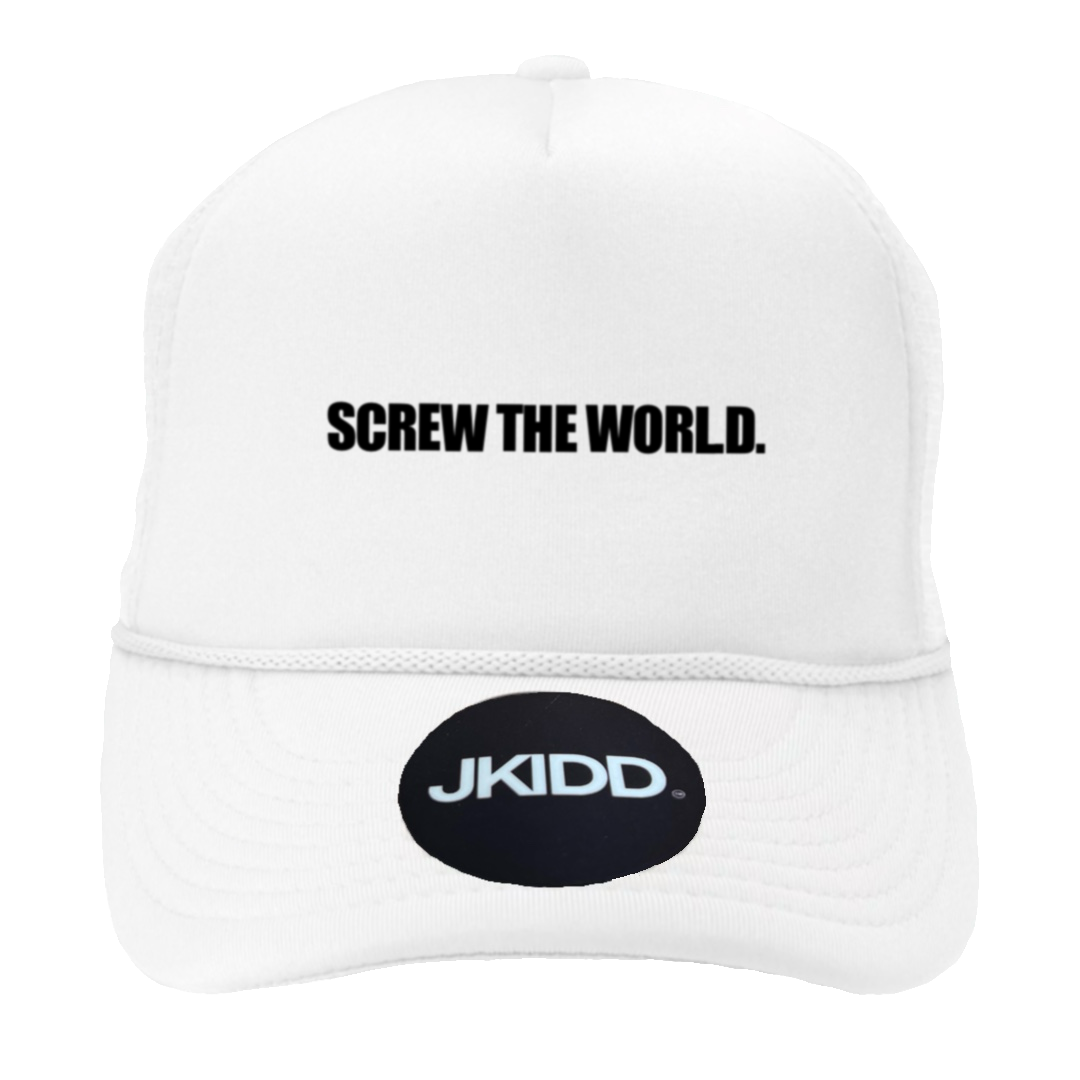 SCREW THE WORLD TRUCKER HAT