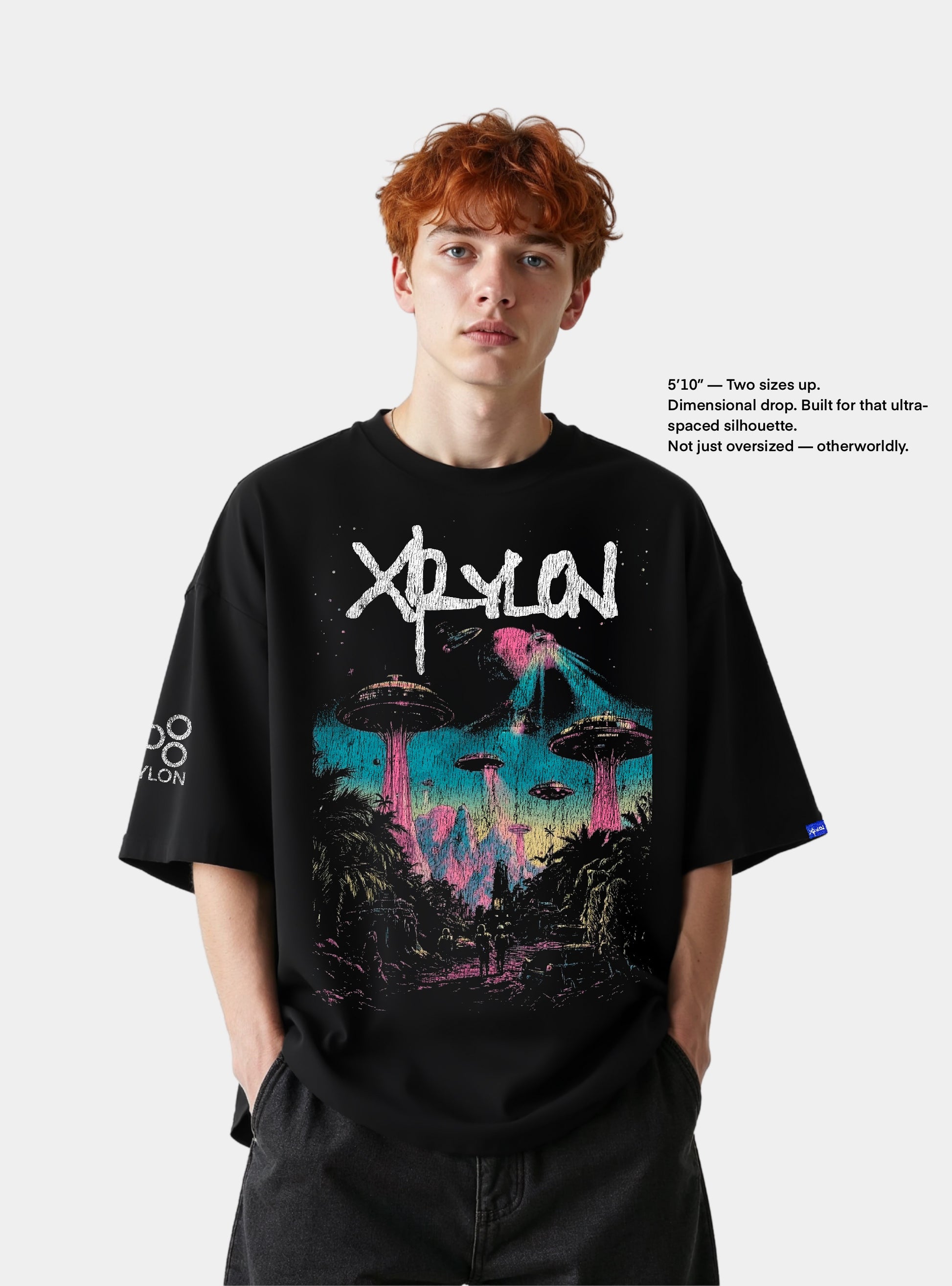 Premium Heavy Tee – Cosmic Invasion
